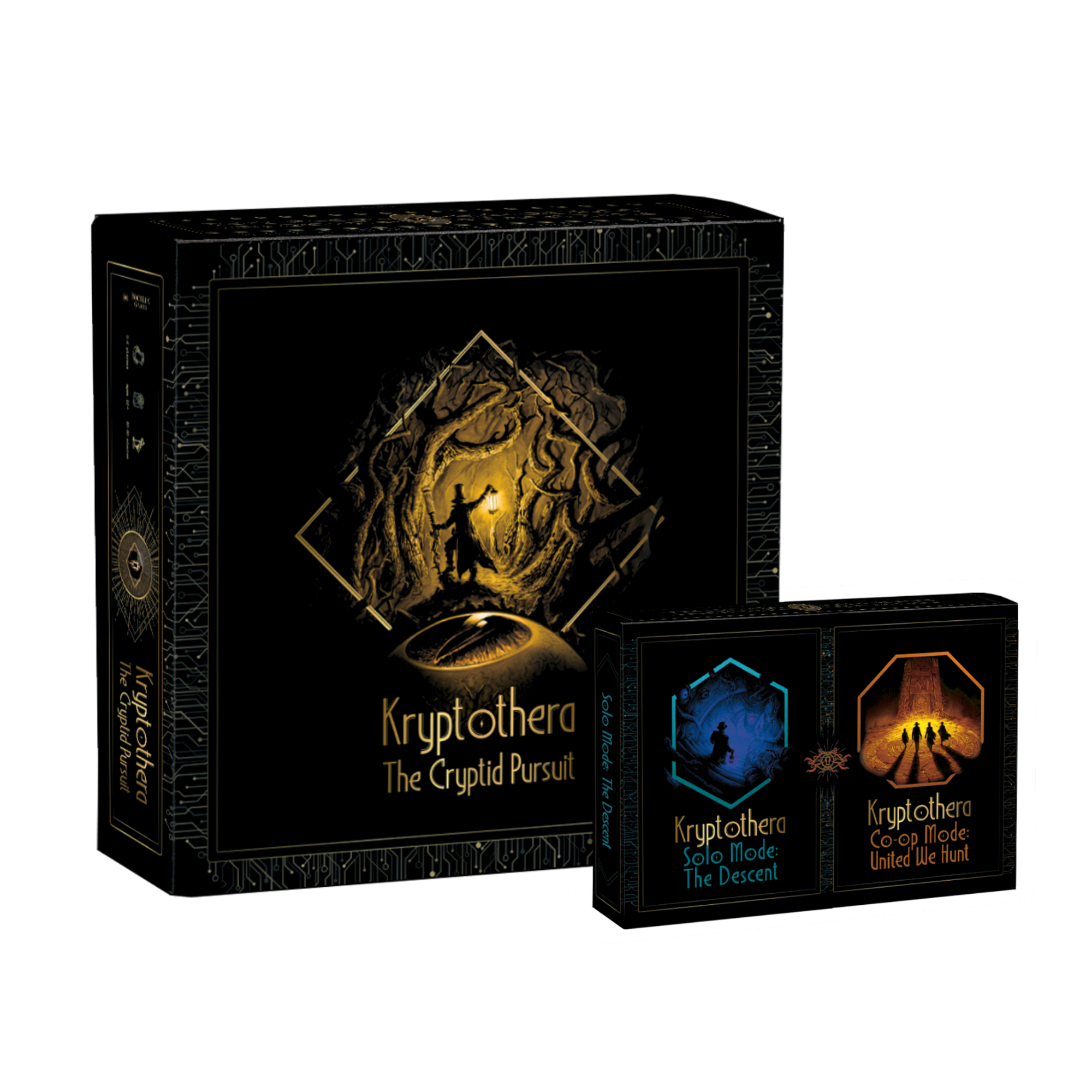 Kryptothera Core Experience Edition bundle including base game, The Descent Solo Mode and Together we hunt Co-op Mode expansion