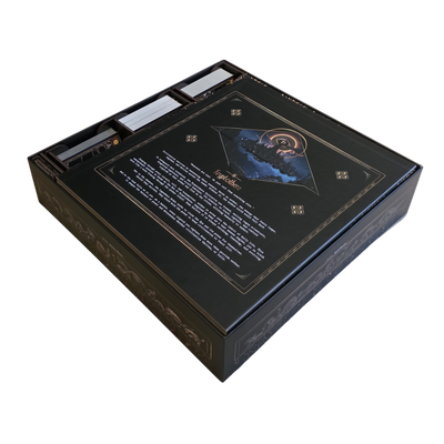 Kryptothera Custom Inlay inside the base game box layered with game board on top