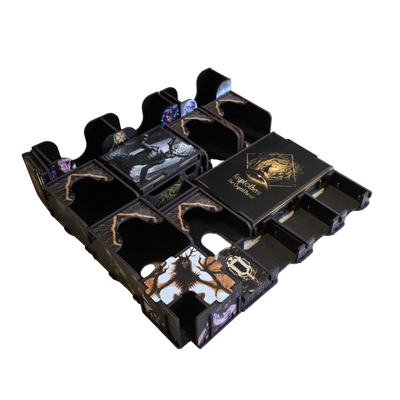 Kryptothera Custom Inlay shown empty as a premium board game organiser for Kryptothera: The Cryptid Pursuit