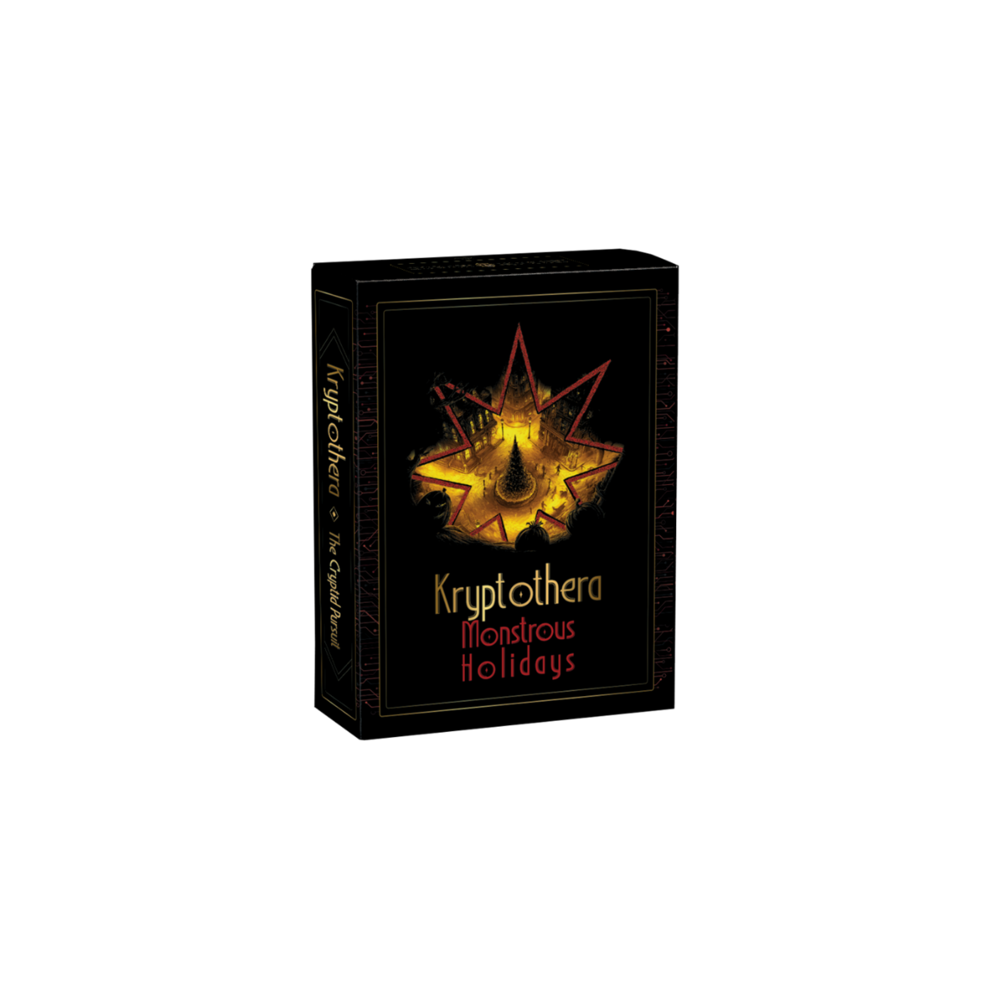 Kryptothera Monstrous Holidays expansion board game box cover