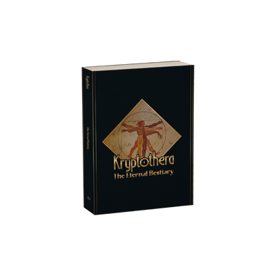 Cover image of the krytpothera eternal bestiary lore and companion book